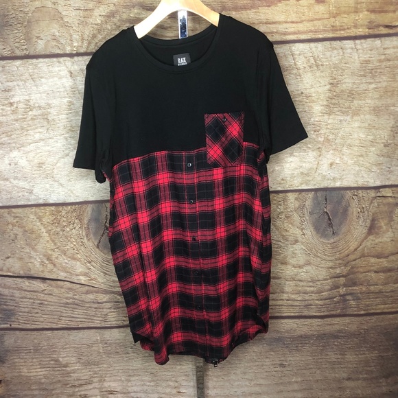 Black Kaviar Guapo Tee Size 2XL Red Flannel Pocket - Picture 1 of 8